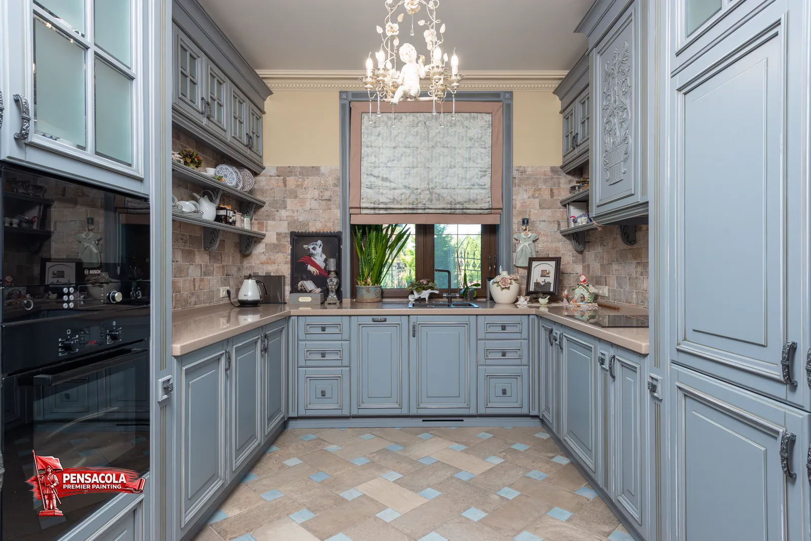 Cabinet painting and refinishing project 4