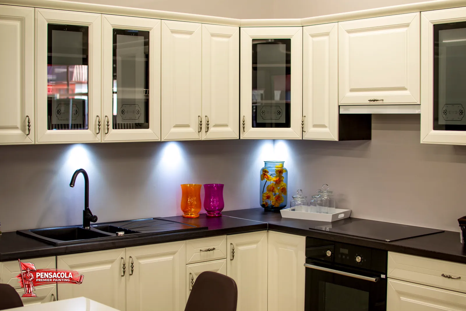 Cabinet painting and refinishing project 15